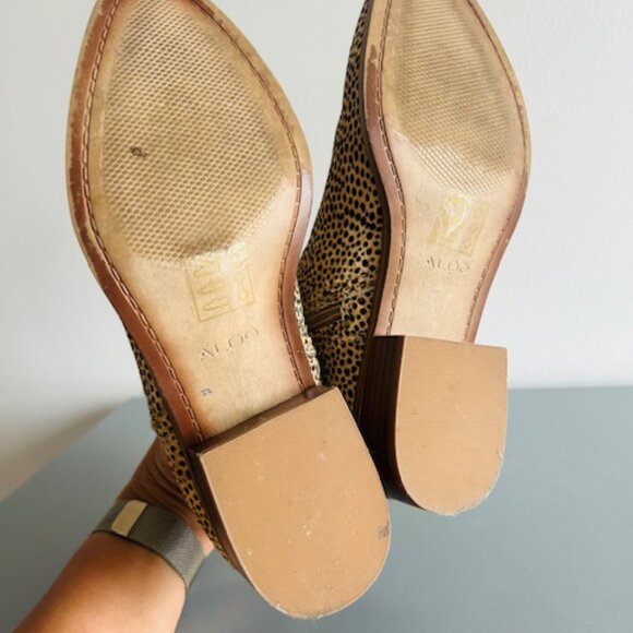 ALDO - Calf-hair leather Ankle booties - Ladies Size 7 - Picture 5 of 10